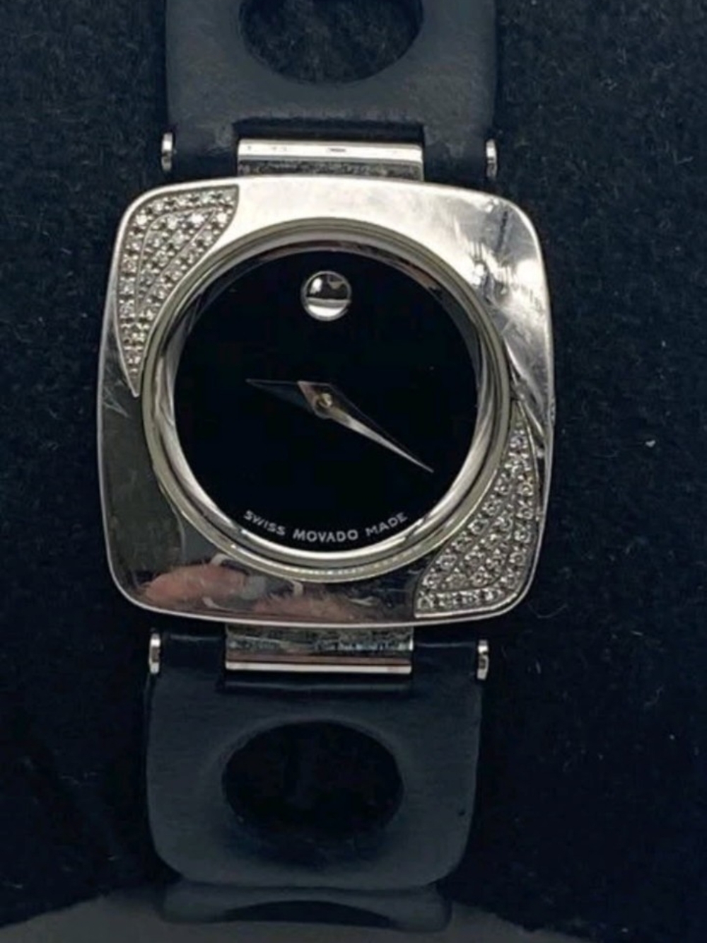 Movado Watch Women's Leather DIAMOND